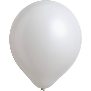 14" Standard Frosty White (50pcs) Everts Balloons