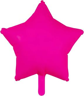 18" Neon Fuchsia Star (non-packaged) Balloon