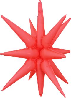Magic Starburst 22" Neon Red Balloon