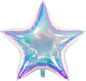 32" Mirror Iridescent Star Balloon
