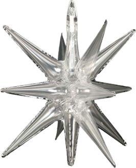 Magic Starburst 22" Silver Balloon