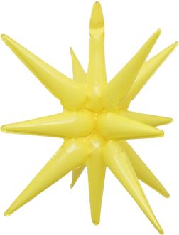 Magic Starburst 22" Pastel Yellow Balloon