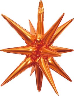 Magic Starburst 22" Orange Balloon