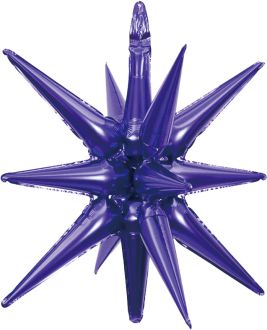 Magic Starburst 22" Purple Balloon
