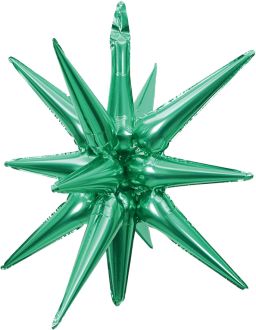 Magic Starburst 22" Green Balloon