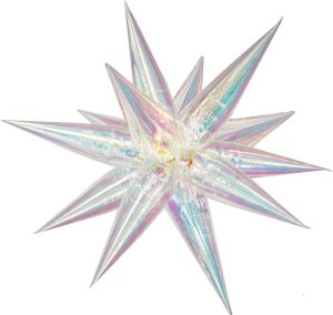 Magic Starburst 26" Iridescent Clear Balloon (air only)