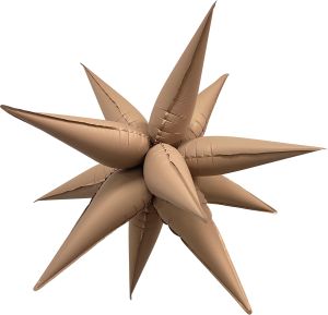 Magic Starburst 26" Matte Mocha Brown Balloon