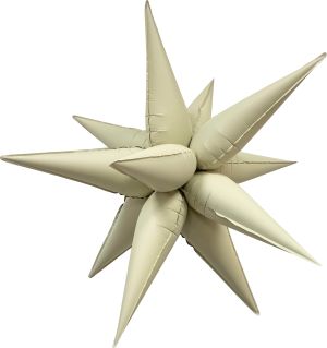 Magic Starburst 26" Matte Cream Balloon
