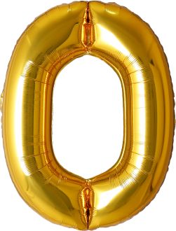 34" Gold Letter O Airise Balloon