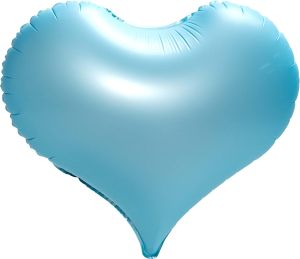 22" Matte Blue Heart Balloons