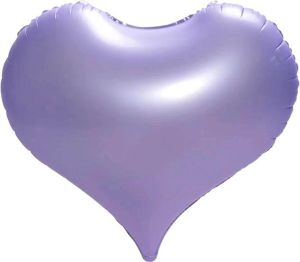 22" Matte Lilac Heart Balloons
