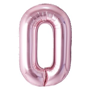 34" Rose Gold Number 0 Airise Balloon