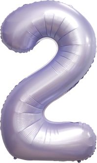 34" Matte Lilac Number 2 Balloon