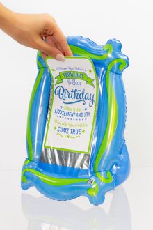 Gift-N-Flate Blue Green Marquee Balloon