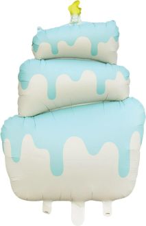 38" Matte Blue Cake Balloon