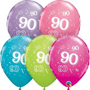 11" 90-A-Round Trendy Assortment (50pcs) Balloons