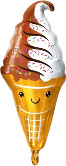 32" Chocolate Ice Cream Balloon