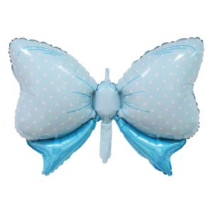 27" Baby Blue Bow Balloon