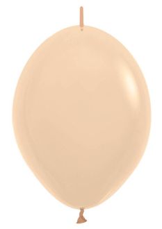 12" Pastel Matte Malibu Peach Link-O-Loons (25pcs) Sempertex Balloons