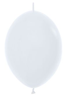 12" Fashion White Link-O-Loons (25pcs) Sempertex Balloons