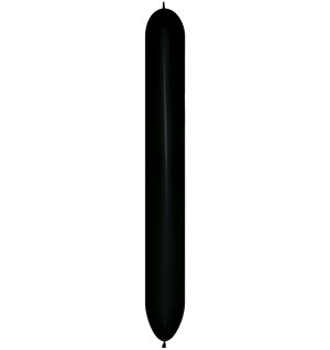 660 Fashion Black Link-O-Loons (50pcs) Sempertex Balloons