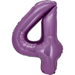 34" Lilac Number 4 Balloon
