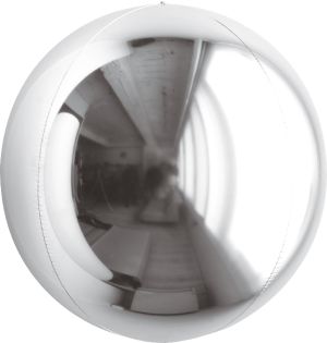 Orbs 07" Silver Balloon