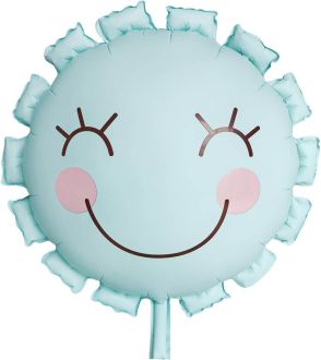 22" Matte Blue Sun Flower Balloon