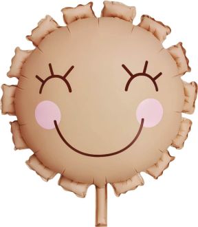 22" Matte Latte Sun Flower Balloon