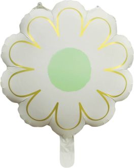 20" Matte Cream Flower Balloon