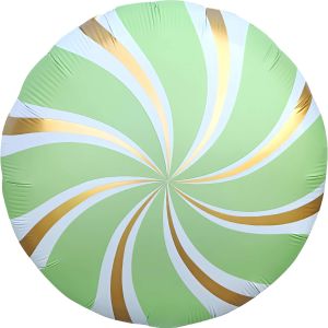 18" Candy Swirl Pastel Green Balloon
