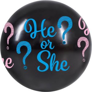 36" Gender Reveal He or She? (1pcs) Balloons