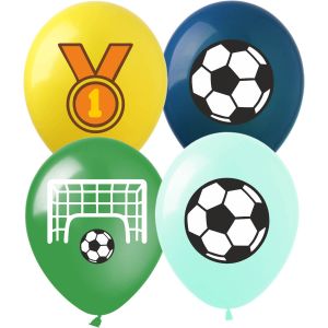 12" Soccer Assortment (50pcs) Balloons