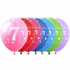 12" Number 7 Assortment (50pcs) Balloons