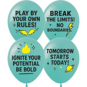 12" Inspirational Motivation (50pcs) Balloons