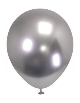 05" Polished Silver (50pcs) ProLatex Balloons