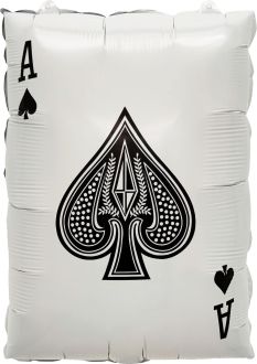 22" Ace of Clubs Casino Card Balloon