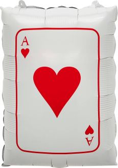 22" Ace of Hearts Casino Card Balloon