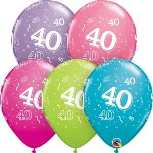 11" 40-A-Round Trendy Assortment (50pcs) Balloons