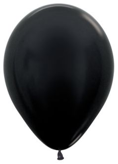 11" Metallic Black (50pcs) Sempertex Balloons