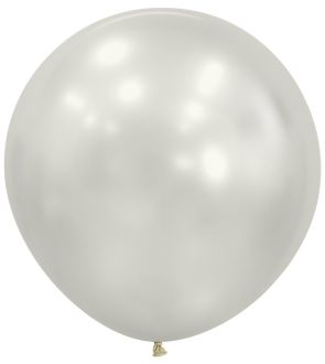 24" Silk Oyster White (10pcs) Sempertex Balloons