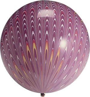 18" Agate Peacock Purple (10pcs) Latex Balloons