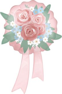 31" Anniversary Pink Rose Bouquet Balloon