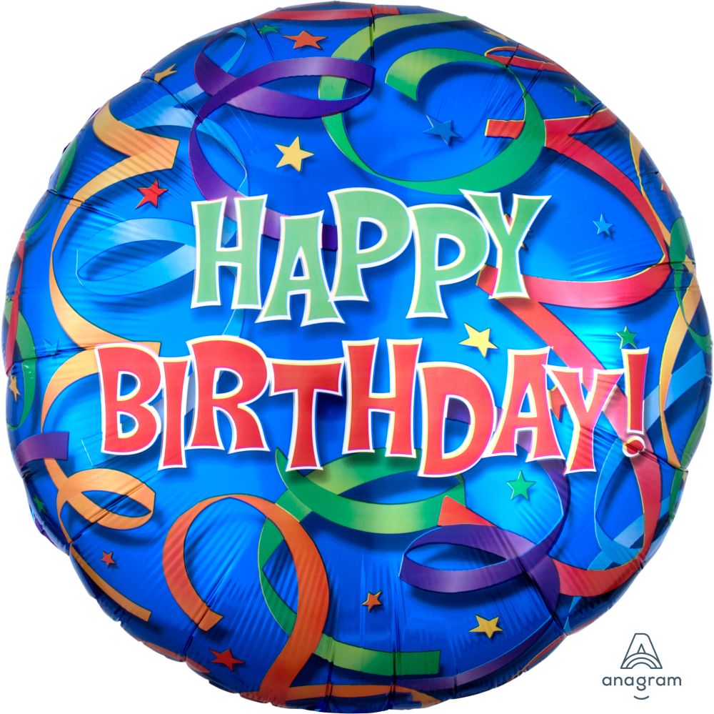 Jumbo Celebration Streamers Birthday Balloon