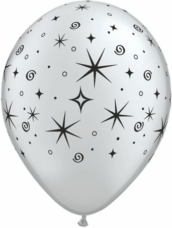 11" Sparkles and Swirls (50pcs) Balloons