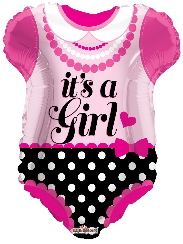 18" Pink Baby Clothes Shape Balloon