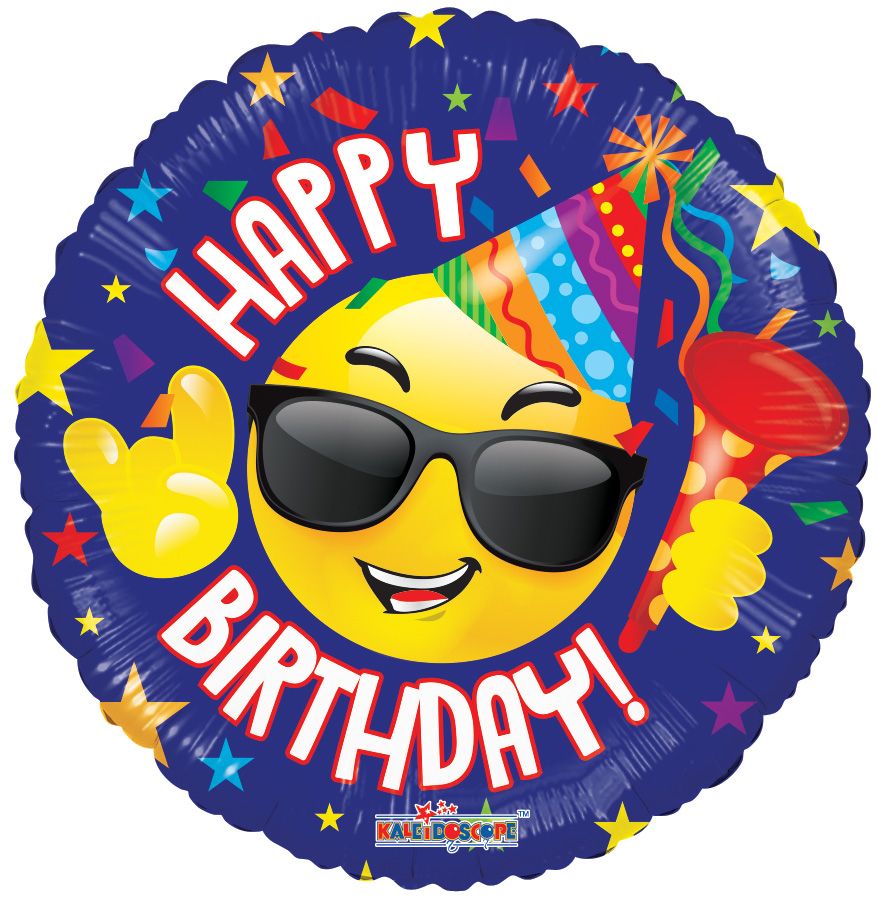 18" Birthday Party Smiley Balloon
