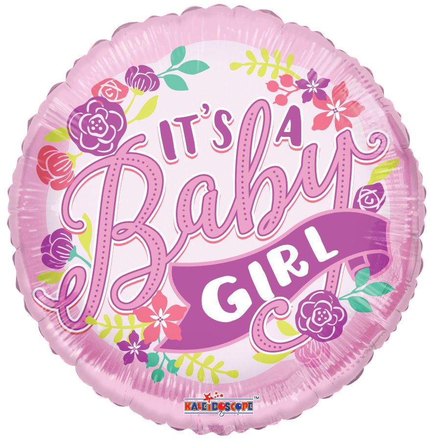 18" It's A Girl Banner Balloon