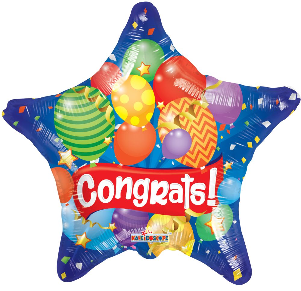 09" Congrats Festive Balloon