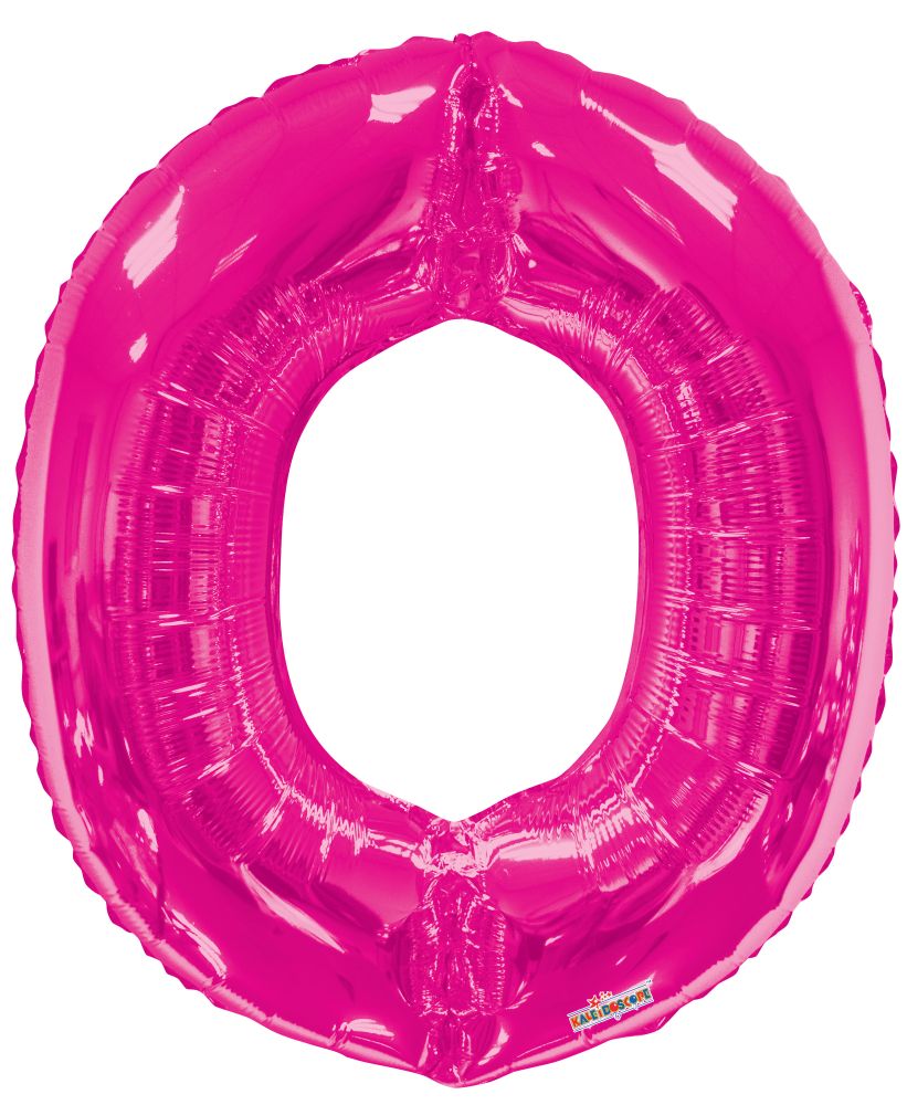 34" Pink Letter O Balloon